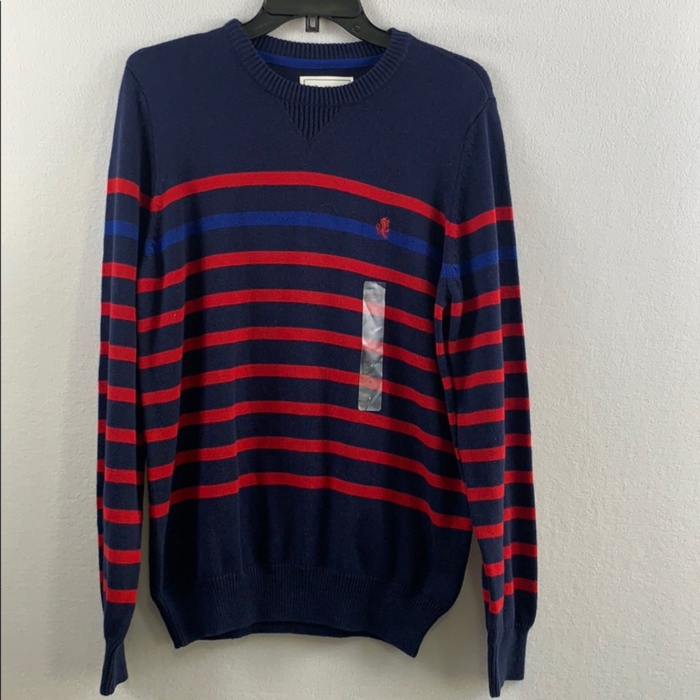 NWT. Staffird  men’s striped navy  sweater